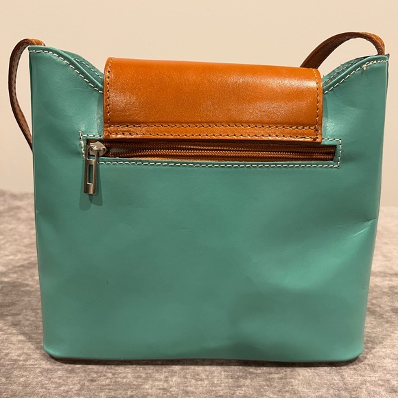 L’Artigiano Blue Leather Crossbody Bag - Picture 6 of 15